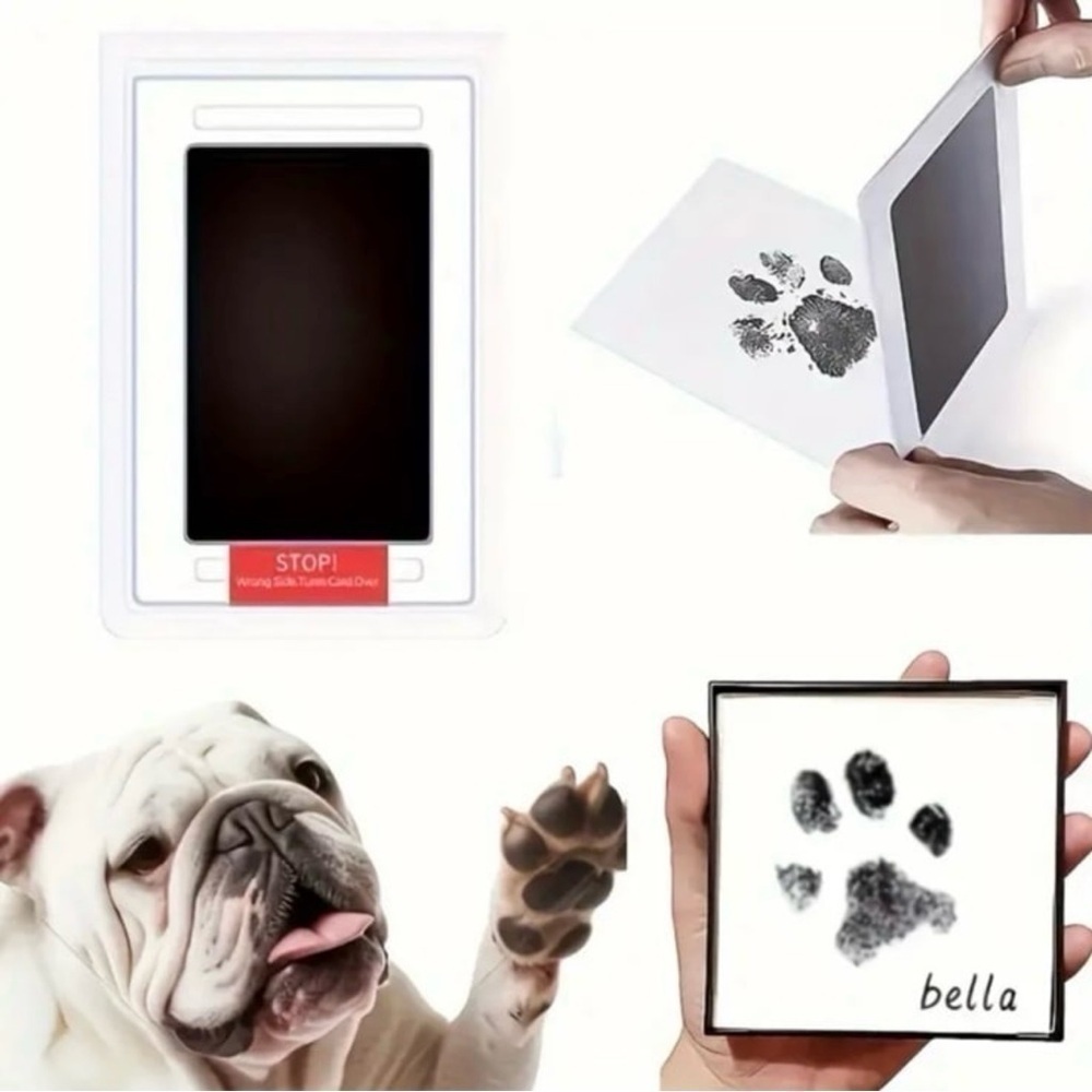 Finger/Pawprint Kit With Ink Pad and Paper Impression Sheets New in Packaging
